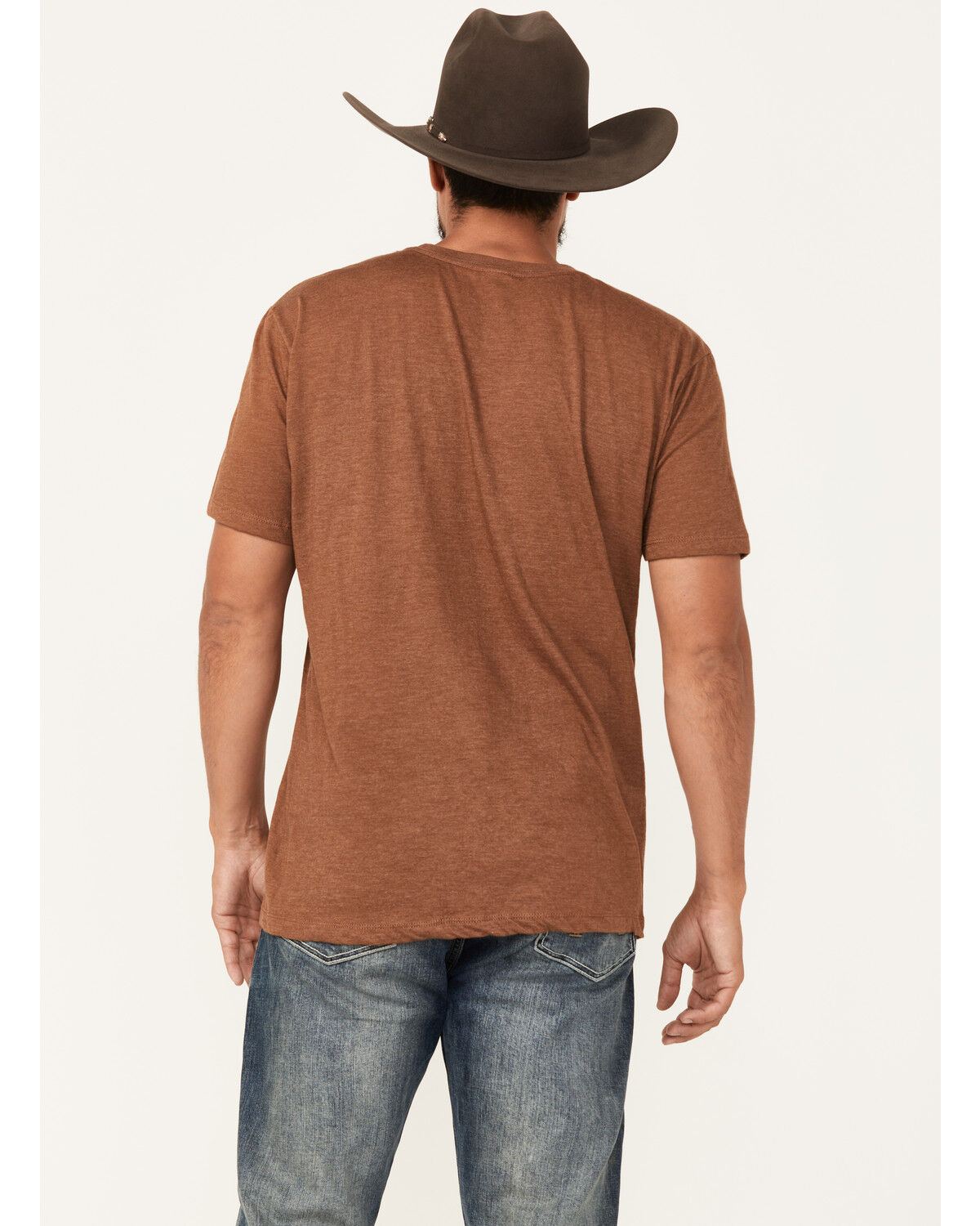 Image #4 - Brothers and Sons Men's Brown Bear Short Sleeve Graphic T-Shirt, Lt Brown, hi-res