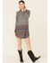 Roper Women's Southwestern Border Print Dress , Black, hi-res