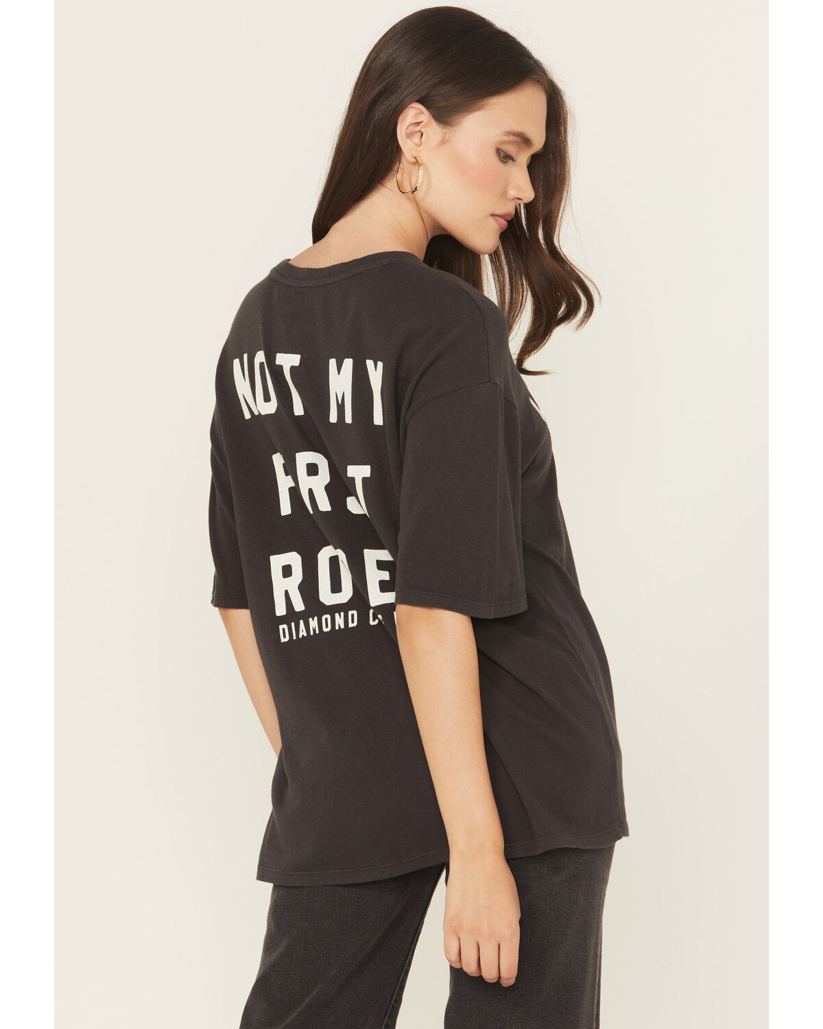 Image #1 - Z Supply x Diamond Cross Ranch Women's Howdy Not My First Rodeo Short Sleeve Graphic Tee, Black, hi-res