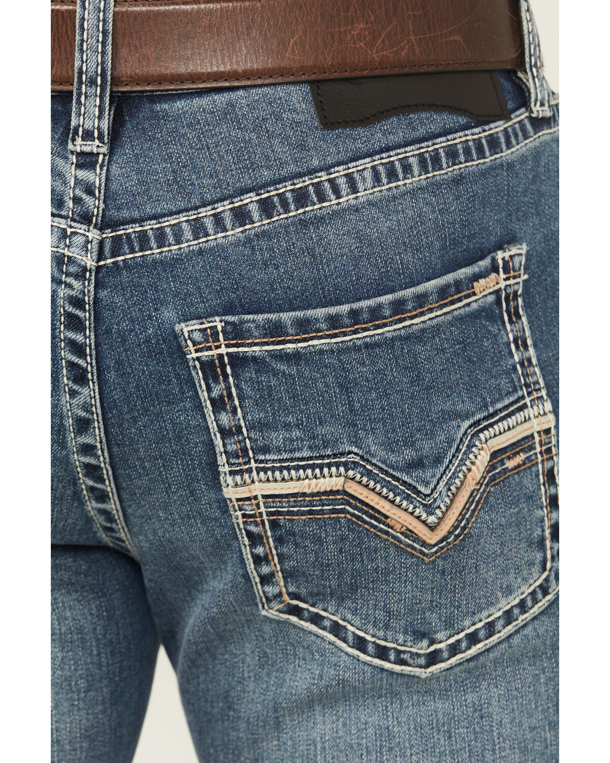 Image #4 - Rock & Roll Denim Men's Medium Wash Skinny Stretch Denim Jeans, Medium Wash, hi-res