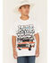 Image #1 - Luke Combs Boys' Truck Short Sleeve Graphic T-Shirt, White, hi-res