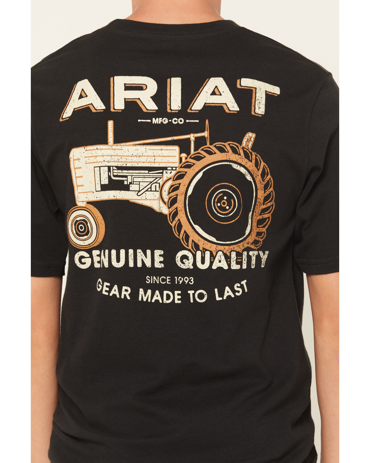 Image #4 - Ariat Boys' Tractor Short Sleeve Graphic T-Shirt, Black, hi-res