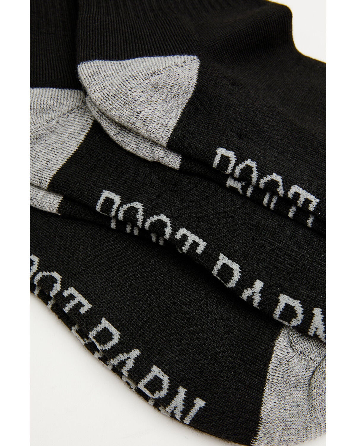 Image #2 - Boot Barn Women's Basic Crew Sock Pack - 3 Pack, Black, hi-res