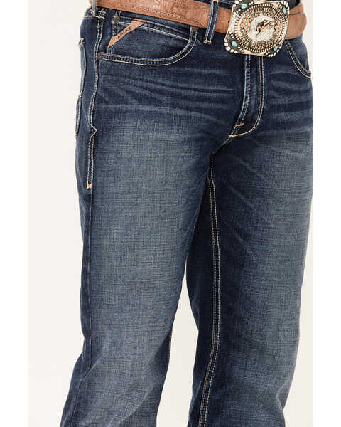 Ariat Men's M5 Travis Dark Wash Stretch Straight Leg Jeans , Blue, hi-res
