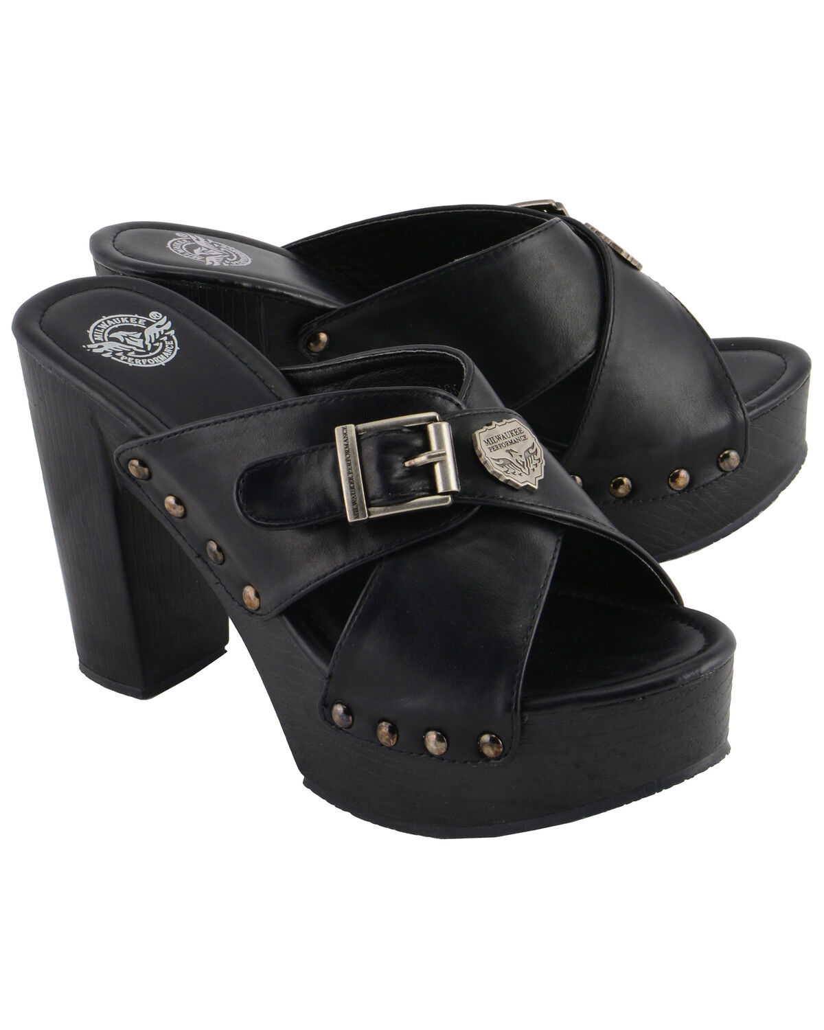 black clogs with strap