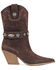 Image #2 - Azalea Wang Women's Neith Western Booties - Round Toe, Orange, hi-res