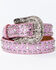 Shyanne Girls' Razzle Dazzle Sparkle & Rhinestone Belt, Pink, hi-res