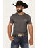Image #3 - Cinch Men's Boot Barn Exclusive Salon Bronco Short Sleeve Graphic T-Shirt, Charcoal, hi-res