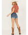 Idyllwind Women's Oakland Mid Rise Rebel Shorts, Medium Wash, hi-res