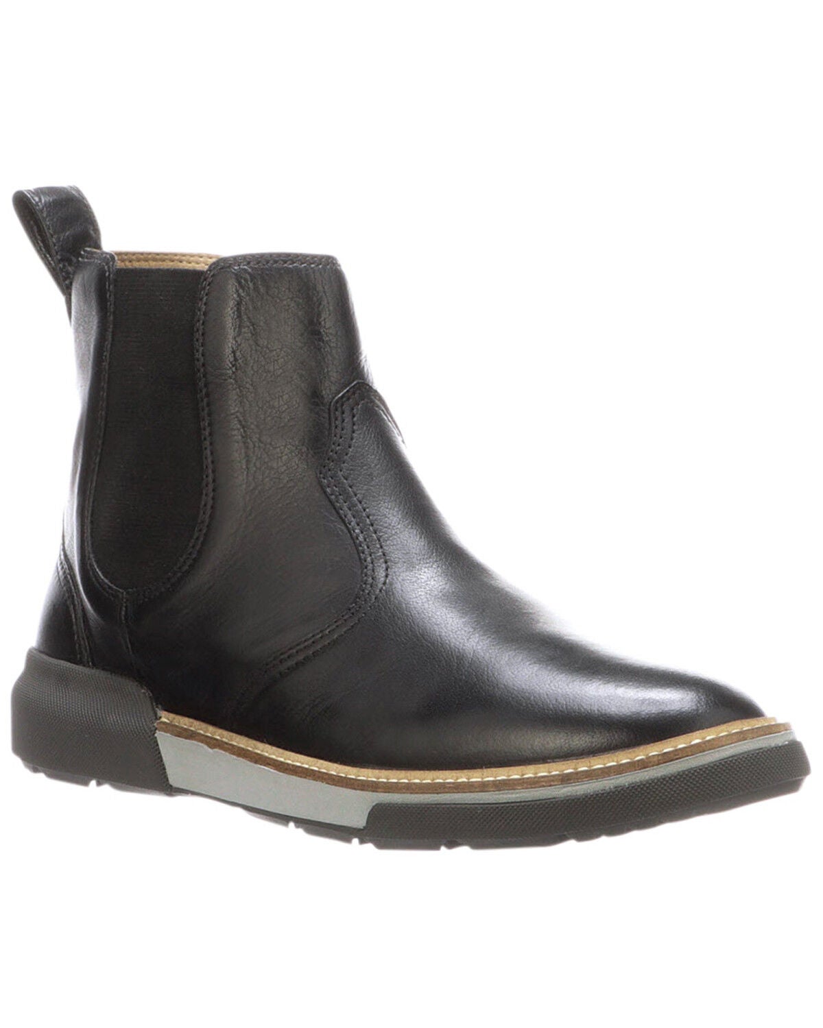 Lucchese Men's Florence Buffalo Chelsea Boots - Round Toe, Black, hi-res