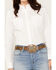 Image #3 - Wrangler Retro Women's Solid Long Sleeve Button-Down Stretch Western Shirt, White, hi-res