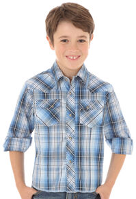 Boys' Western Shirts: Denim, Plaid & More - Sheplers