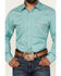 Image #3 - Wrangler Retro Men's Solid Long Sleeve Snap Western Shirt - Tall, Turquoise, hi-res
