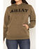 Image #3 - Ariat Women's Boot Barn Exclusive Lace Logo Hoodie, Olive, hi-res