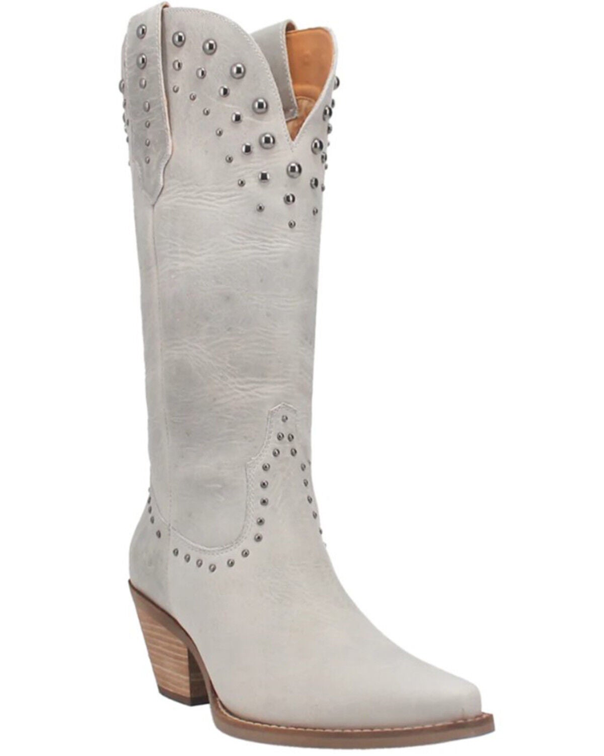 Dingo Women's Talkin Rodeo Western Boots - Snip Toe, Off White, hi-res