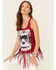 Image #1 - Shyanne Women's America The Beautiful Graphic Fringe Tank Top, , hi-res