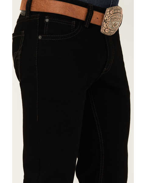 Image #4 - Rock & Roll Denim Men's Revolver Black Slim Straight Reflex Denim Jeans, Black, hi-res