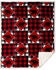 Image #1 - Carstens Home Lumberjack Bear Plaid Print Sherpa Throw Blanket, Brown, hi-res