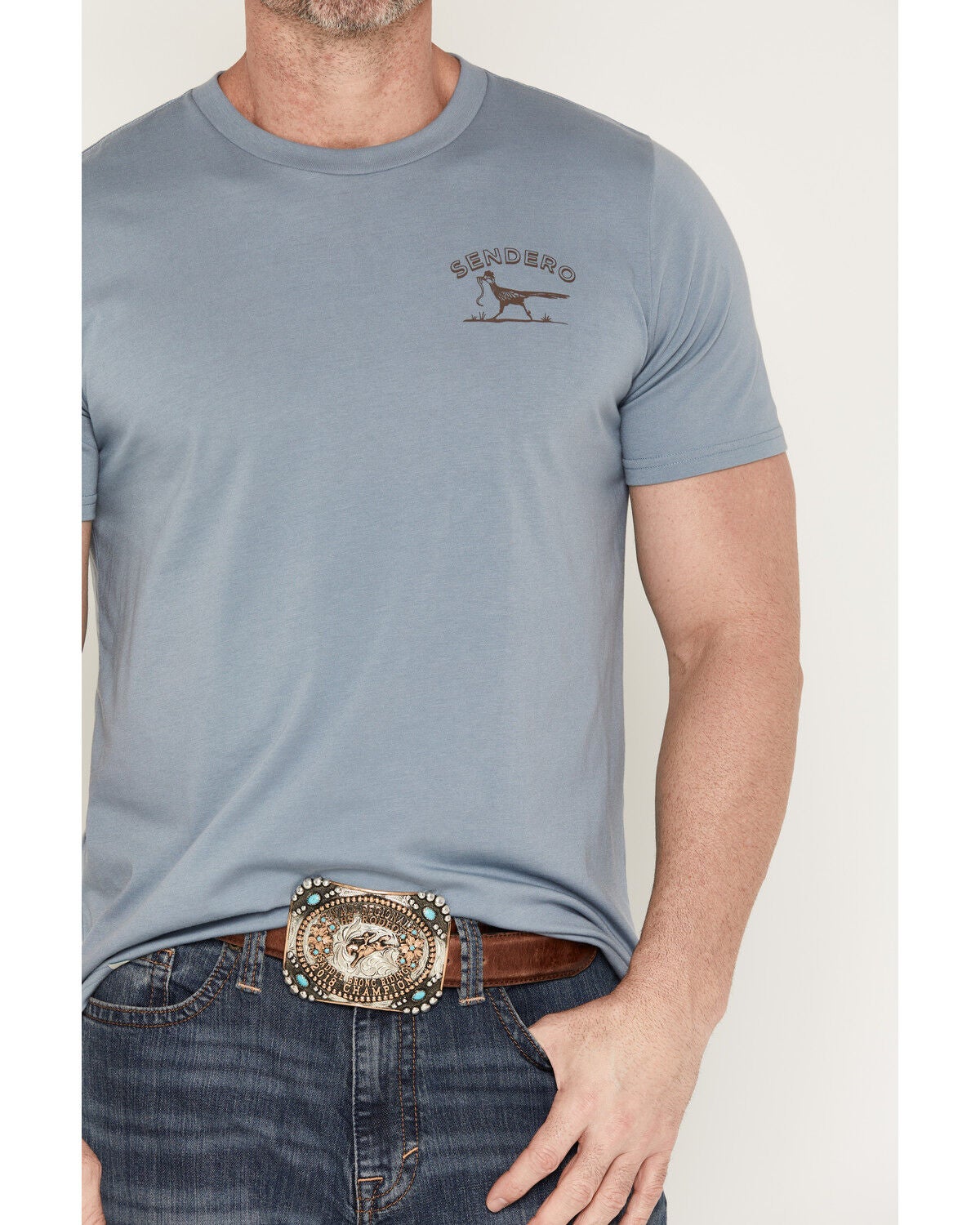 Image #4 - Sendero Provisions Men's Desert Runner Short Sleeve Graphic T-Shirt, Blue, hi-res