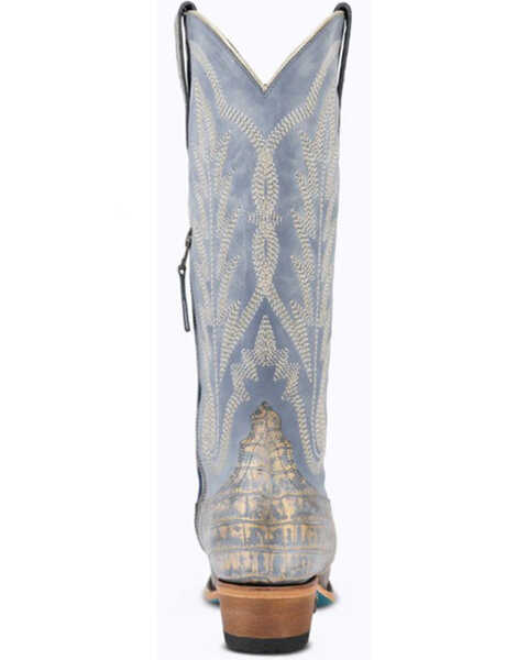 Image #5 - Lane Women's Skylight Tall Western Boots - Snip Toe , Blue, hi-res