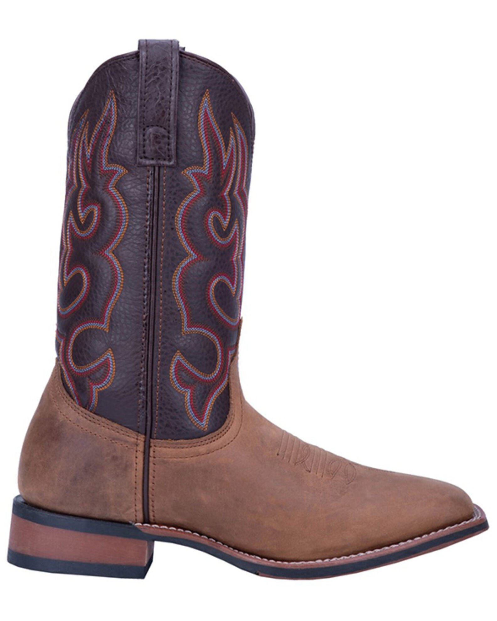 Laredo Men's Lodi Western Boots - Broad Square Toe, Taupe