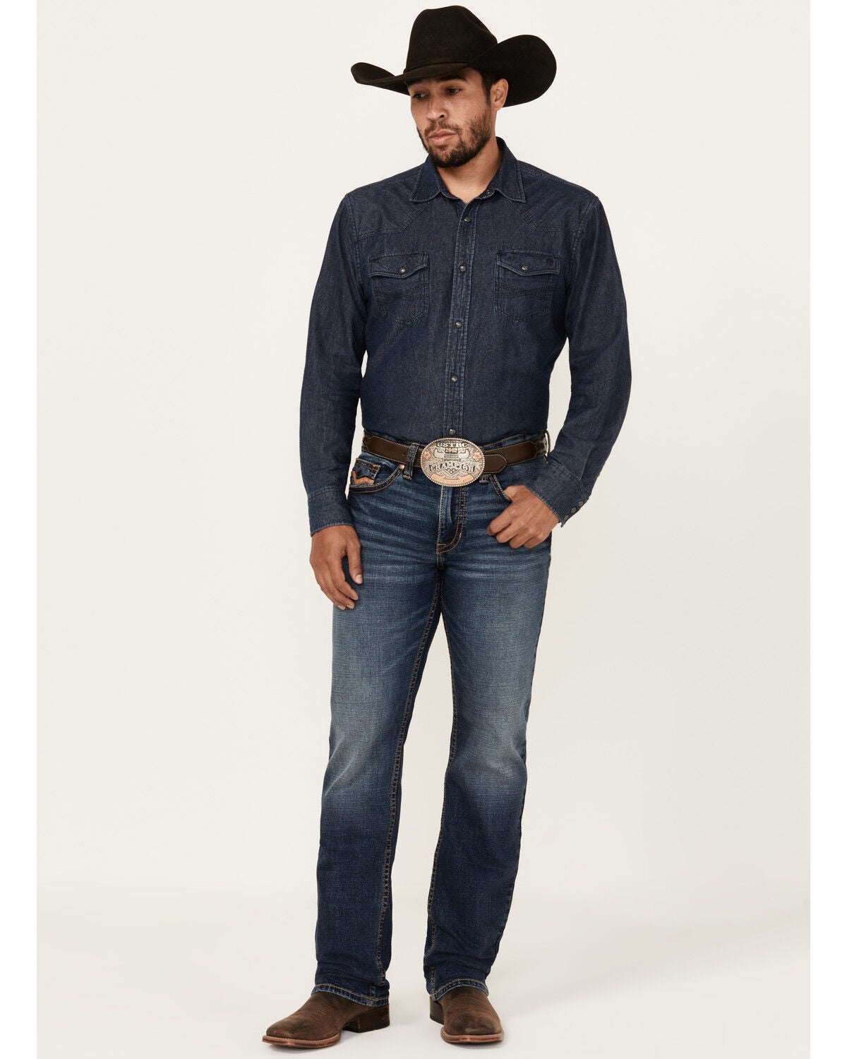 Image #1 - Cody James Men's Stonewall Wash Jackson Slim Straight Stretch Denim Jeans, Dark Wash, hi-res