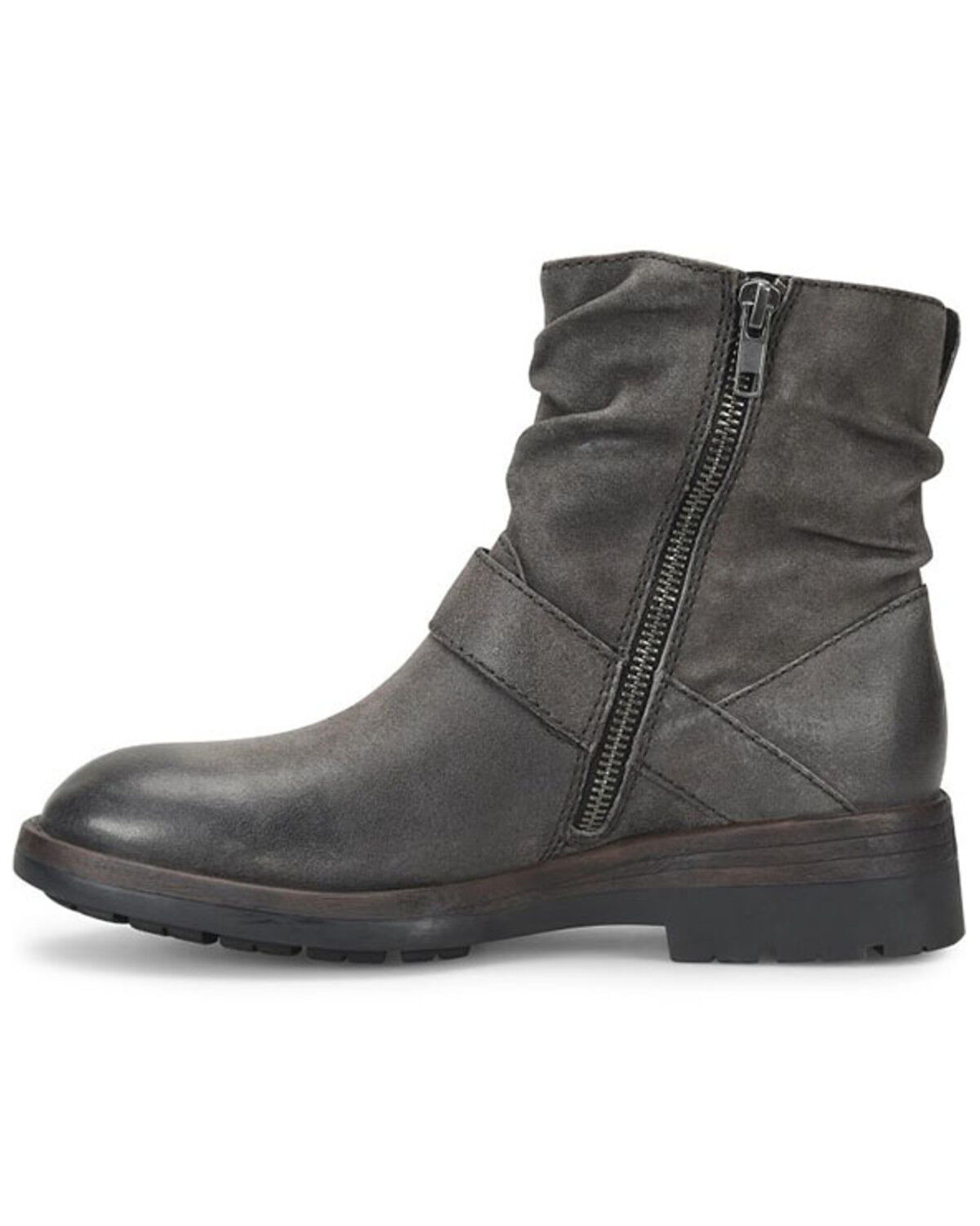 Image #3 - Born Women's Midway Moto Fashion Boots - Round Toe, Dark Grey, hi-res