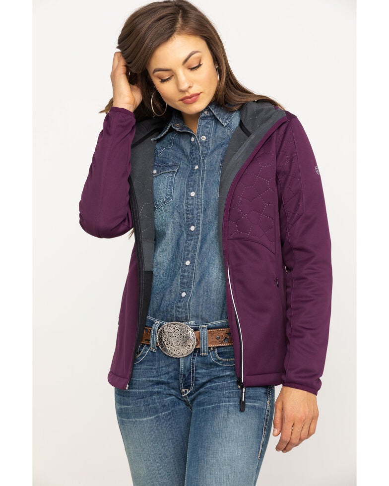 Roper Women's Purple Bonded Fleece Hooded Jacket Sheplers