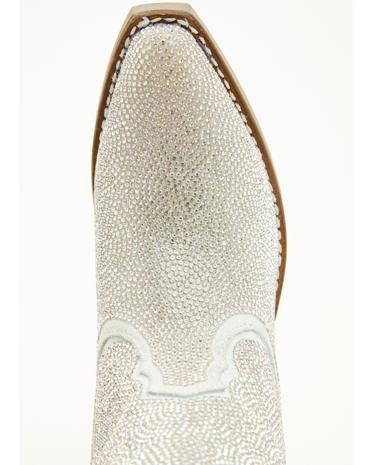 Image #6 - Dingo Little Girls' Silver Dollar Embellished Western Boots - Snip Toe, Silver, hi-res