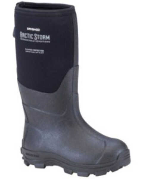 Image #1 - Dryshod Boys' Arctic Storm Rubber Boots - Soft Toe, Black, hi-res