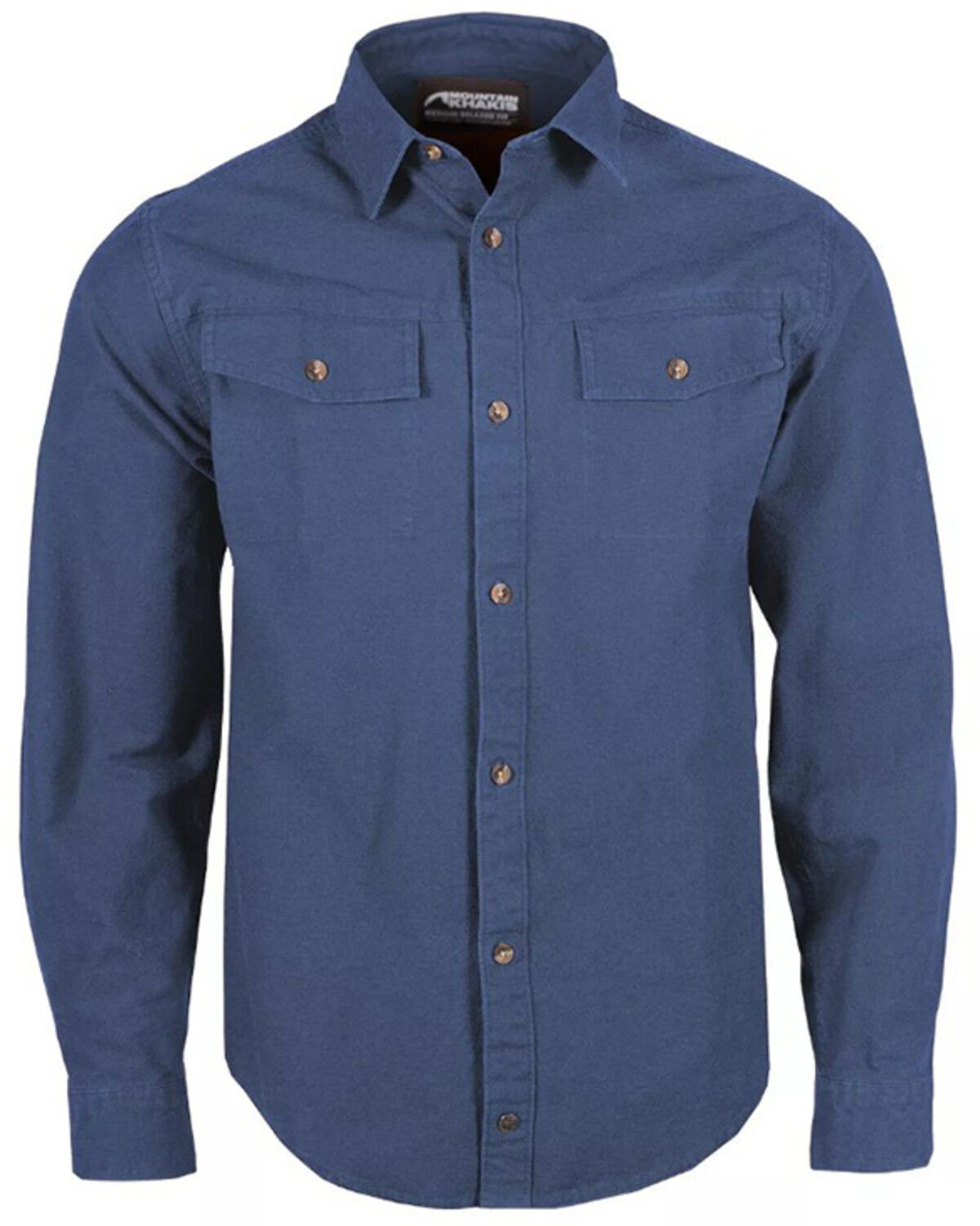 Image #1 - Mountain Khakis Men's Hamilton Chamois Shirt, Navy, hi-res