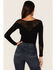 Idyllwind Women's Mallory St. Seamless Long Sleeve Top  , Black, hi-res