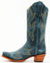 Image #3 - Planet Cowboy Women's Steel My Blues Psychedelic Suede Leather Western Boot - Snip Toe, Blue, hi-res