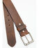 Image #2 - Hawx Men's Casual Bomber Leather Belt, Brown, hi-res