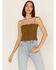 Cleo + Wolf Women's Smocked Button Front Tank , Green/brown, hi-res