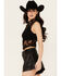 Image #2 - Free People Women's Nice Try Mesh Floral Muscle Tank, Black, hi-res