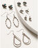 Image #1 - Shyanne Women's Wildflower Bloom Hoop Earring Set - 6-Piece, Silver, hi-res