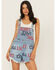 Image #1 - The Laundry Room Women's Medium Wash Coors Light Logo Print Denim Shortalls, Medium Wash, hi-res