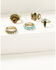 Image #1 - Shyanne Women's Desert Boheme Ring Set - 5 Pieces, Gold, hi-res