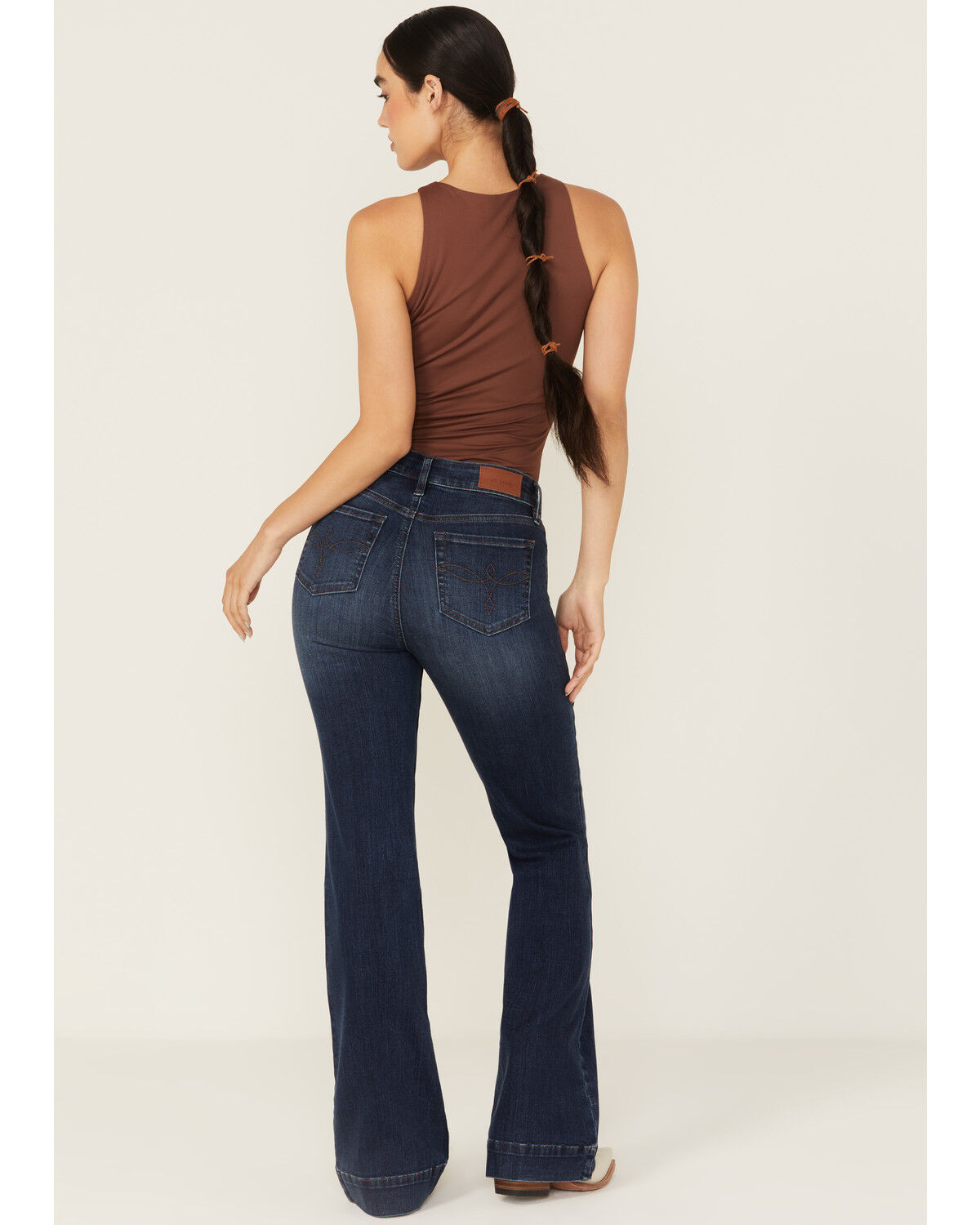 Image #3 - Shyanne Women's High Rise Trouser Stretch Denim Jeans, Medium Wash, hi-res