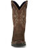 Image #4 - Tony Lama Men's Anchor Water Buffalo Soft Western Work Boots - Broad Square Toe, Brown, hi-res