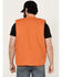 Brixton Men's Abraham Reversible Zip Vest, Orange, hi-res