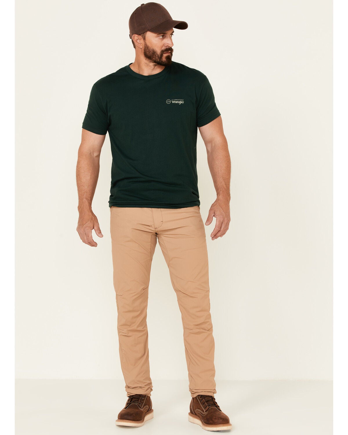 Image #1 - Wrangler ATG Men's All-Terrain Tiger Brown Convertible Trail Jogger Pants, , hi-res