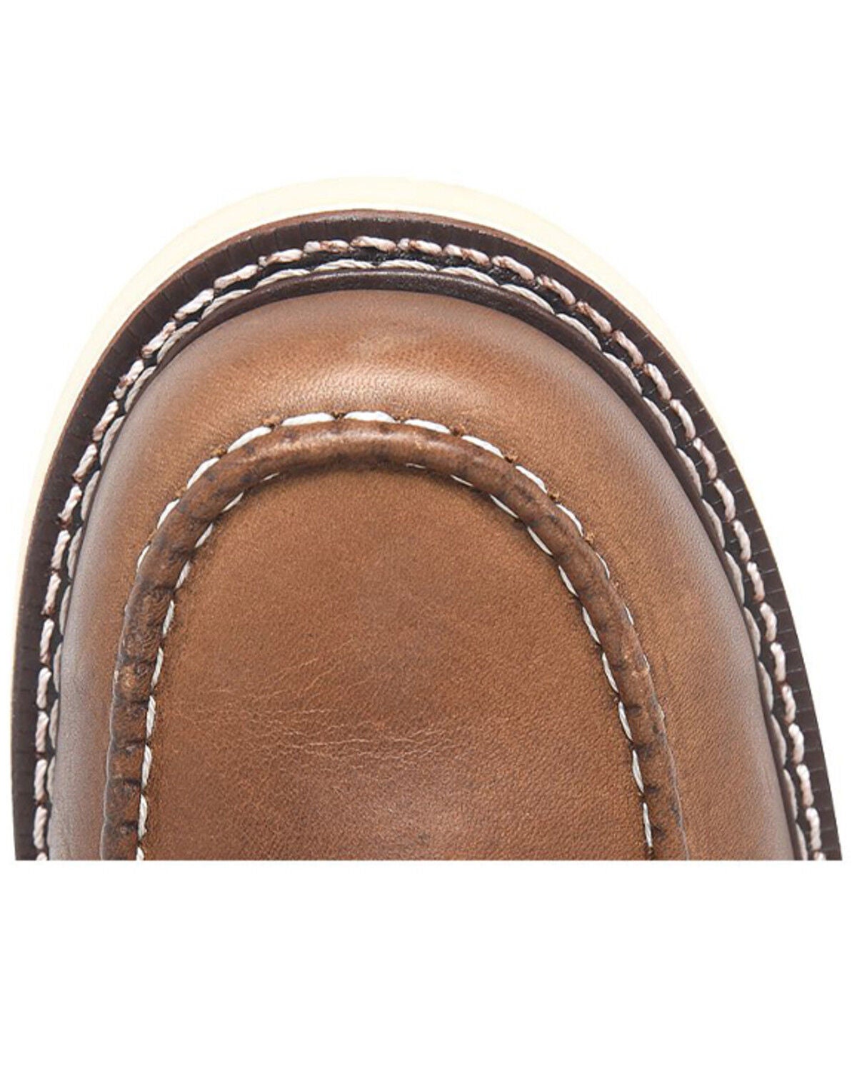 Image #6 - Carolina Men's AMP 6" Roughout Moc Work Boots - Steel Toe, Brown, hi-res