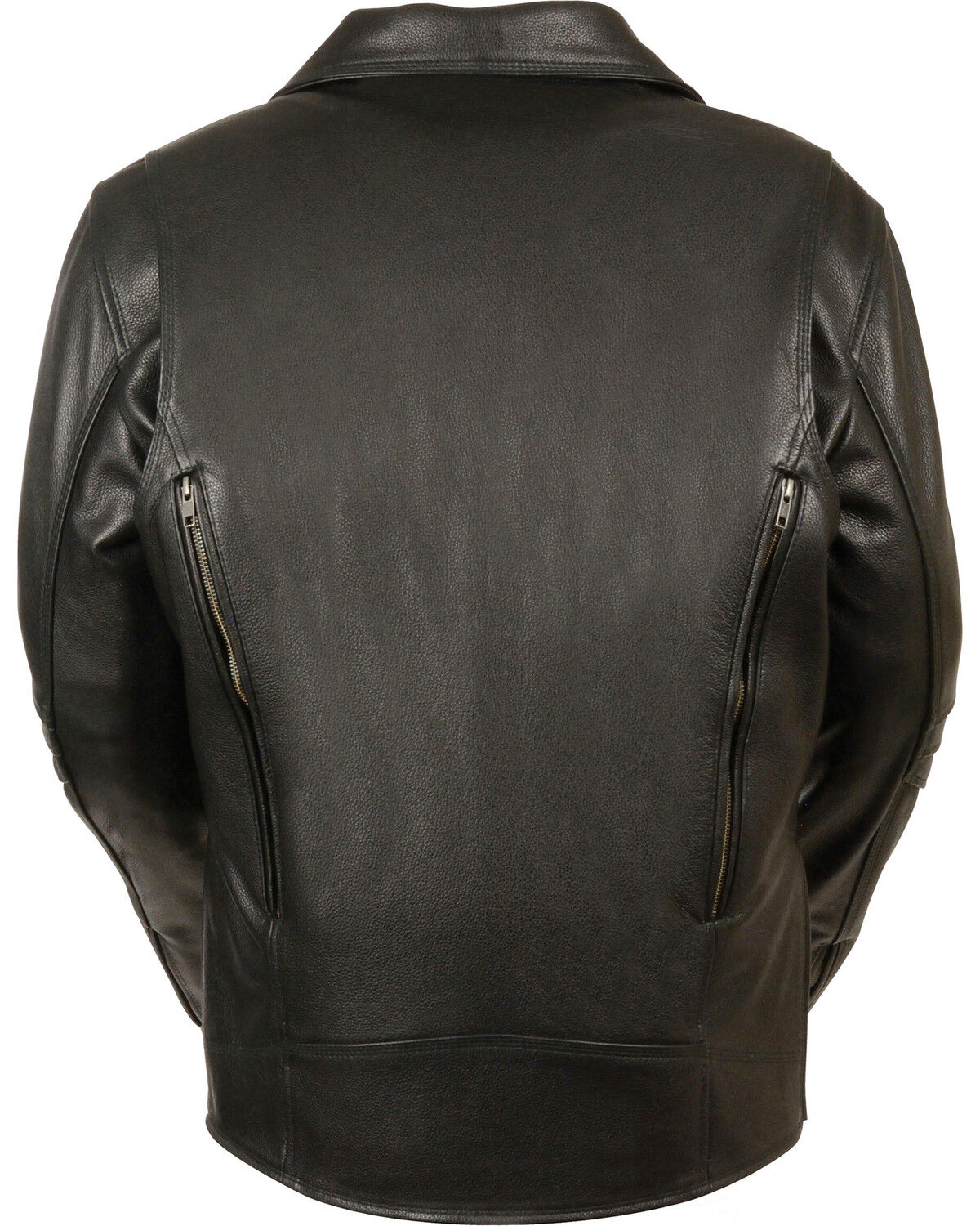 Image #3 - Milwaukee Leather Men's Triple Stitch Extra Long Biker Jacket - 4X, Black, hi-res