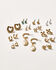 Image #1 - Shyanne Women's Horseshoe Charm Cross and Pearl Earring Set - 24 Piece, Gold, hi-res