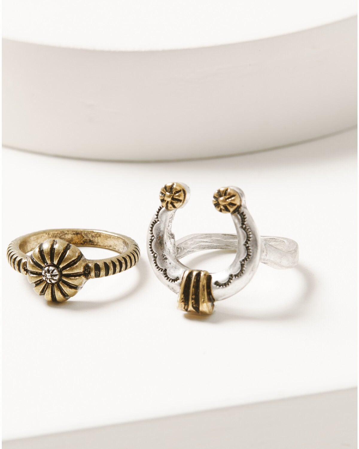 Image #4 - Idyllwind Women's Linbar Black Stone Ring Set - 5 Piece, Silver, hi-res