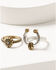 Image #4 - Idyllwind Women's Linbar Black Stone Ring Set - 5 Piece, Silver, hi-res