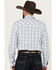Image #4 - Wrangler 20X Men's Plaid Print Long Sleeve Snap Western Shirt, White, hi-res