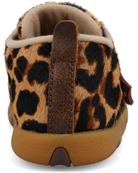 Image #5 - Twisted X Toddler Girls' Leopard Driving Moc Shoes - Moc Toe , Leopard, hi-res